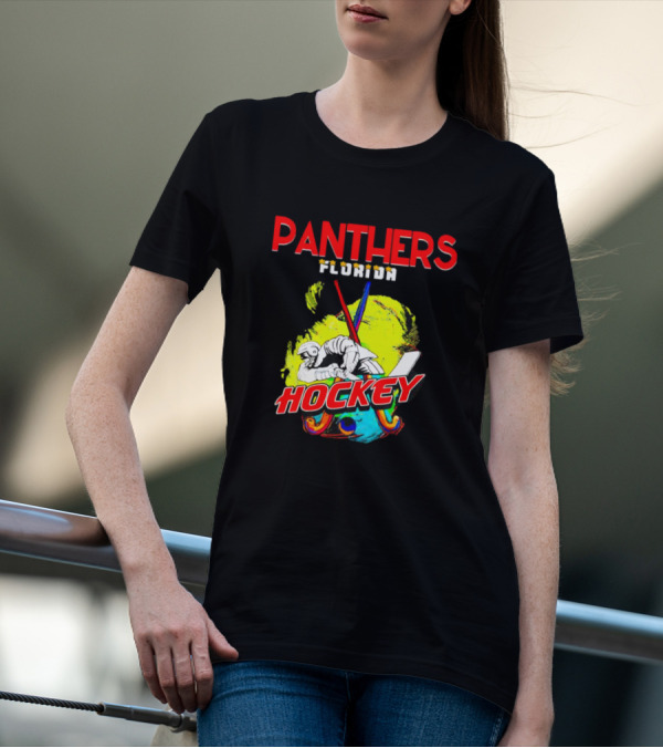 Panthers Florida Hockey Bold Colorful T-Shirt