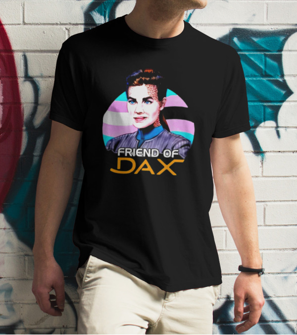 Friend Of Dax Star Trek Trans Pride Background T-Shirt