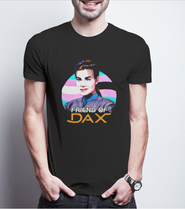 Friend Of Dax Star Trek Trans Pride Background T-Shirt