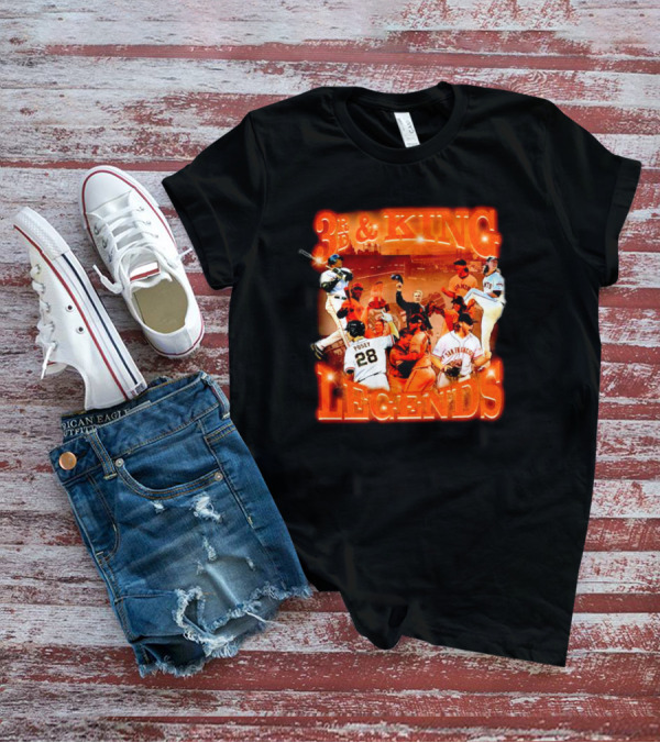 3rd And King Legends San Francisco Giants Baseball Icons T-Shirt