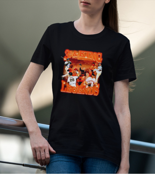 3rd And King Legends San Francisco Giants Baseball Icons T-Shirt