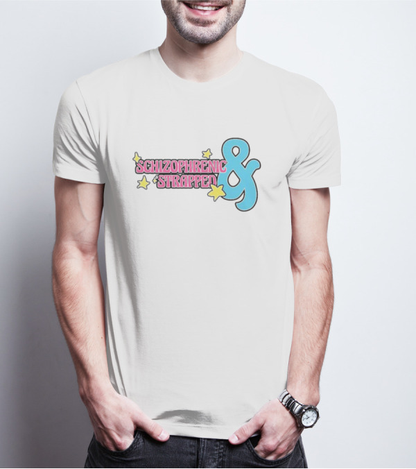 Schizophrenic And Strapped Retro Starry T-Shirt