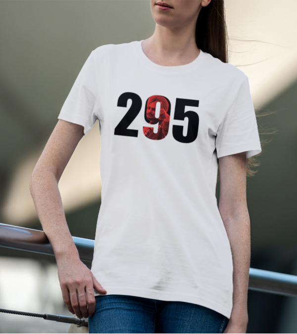 Sidhu Moose Wala 295 Black And Red T-Shirt