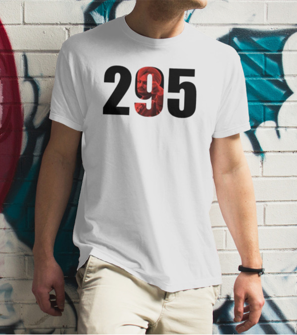 Sidhu Moose Wala 295 Black And Red T-Shirt
