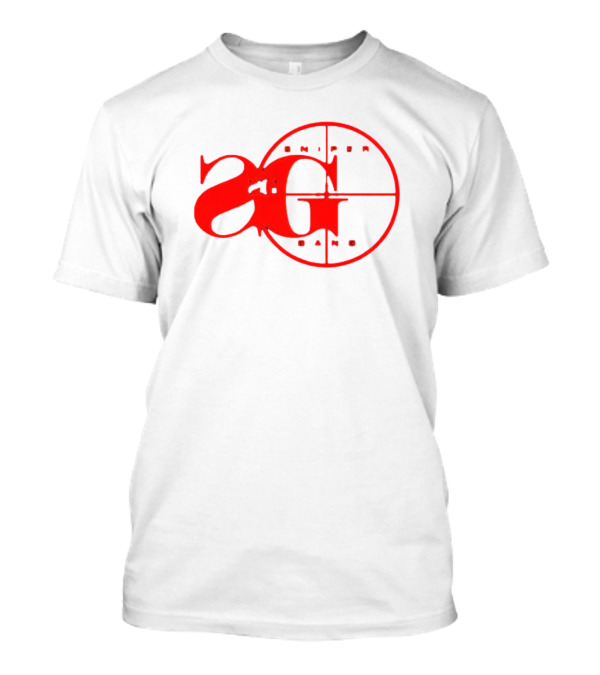 Sniper Gang Red SG Logo With Crosshair T-Shirt