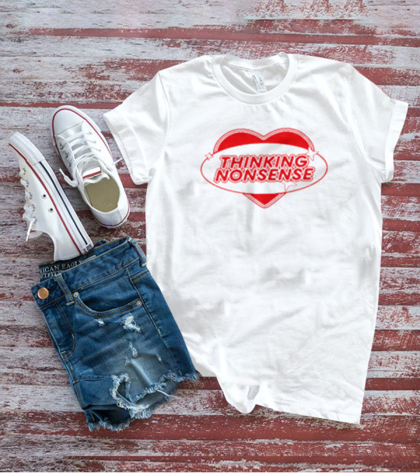 Thinking Nonsense Red Heart Star T-Shirt