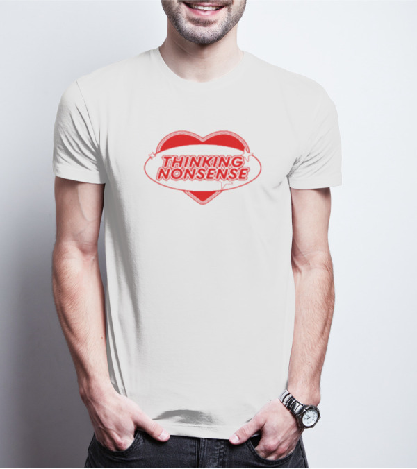 Thinking Nonsense Red Heart Star T-Shirt