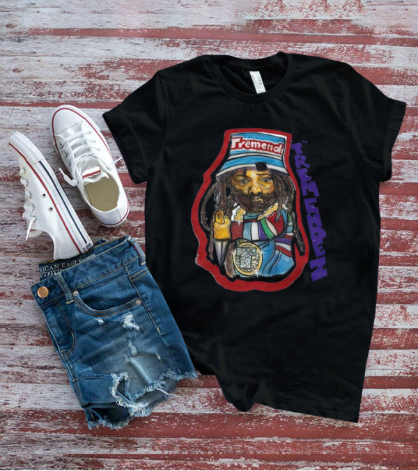 Tremendz Tremendez King Phade Art Stylized Character With Colorful Clothing And Hat T-Shirt