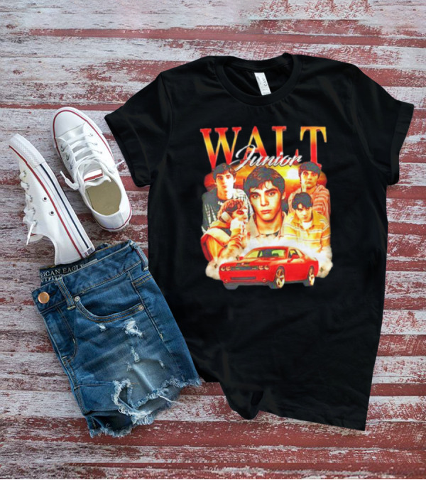 Walt Junior Montage With Red Muscle Car T-Shirt
