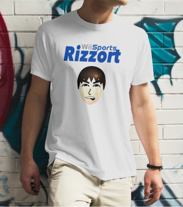 Wii Sports Rizzort Mii Character Face T-Shirt