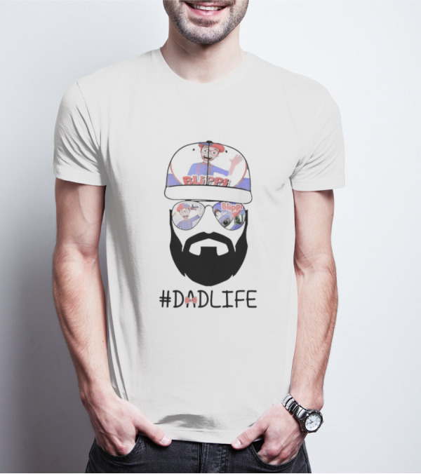 Blippi Dad Life Hat Sunglasses Beard #Dadlife T-Shirt