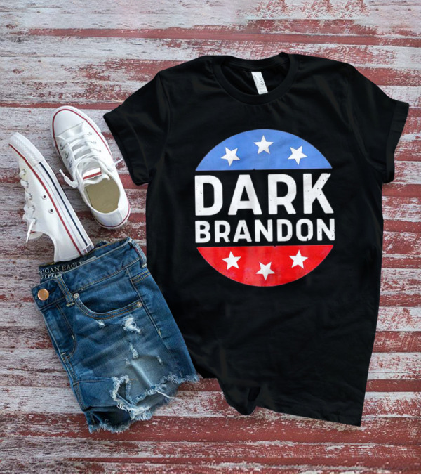 Dark Brandon Joe Biden Support Red White Blue Star Circle T-Shirt