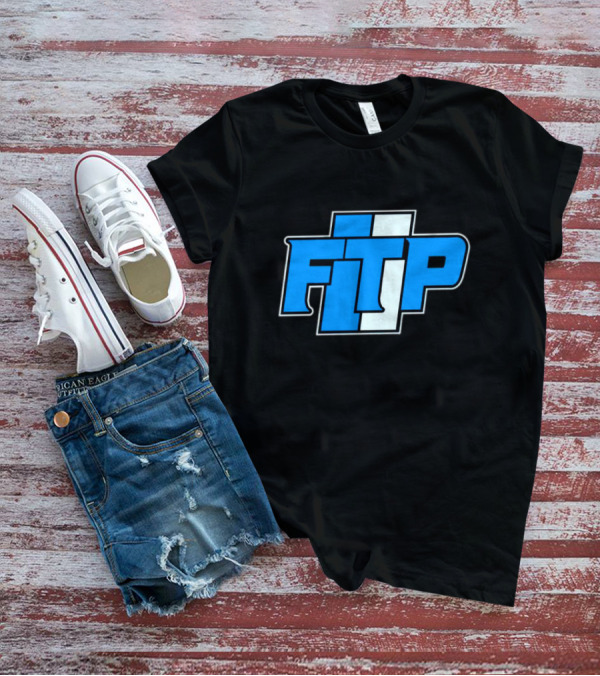 Detroit Lions FTP Blue And White T-Shirt
