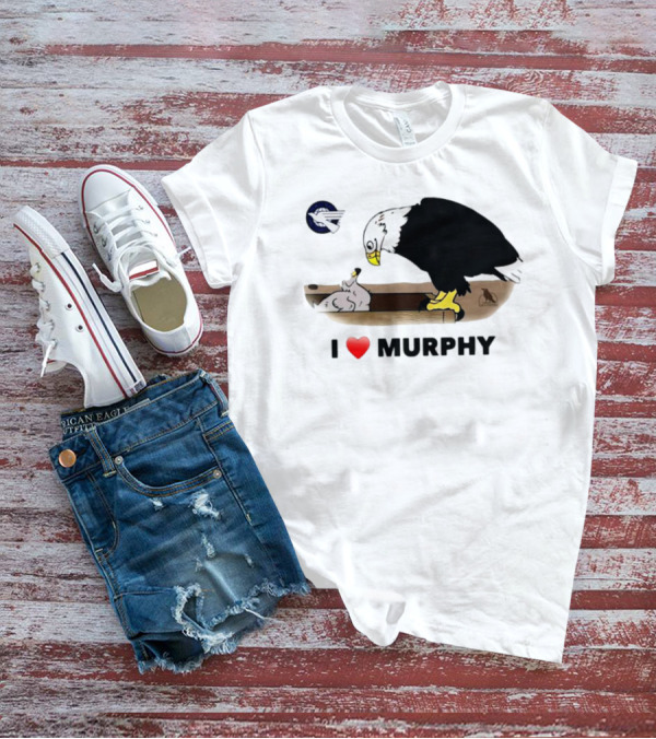 Eagle I Love Murphy Heart Symbol With Nest And Stork T-Shirt