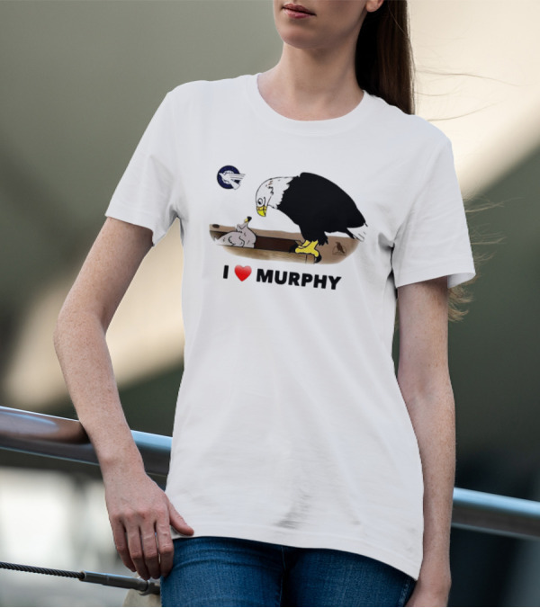 Eagle I Love Murphy Heart Symbol With Nest And Stork T-Shirt