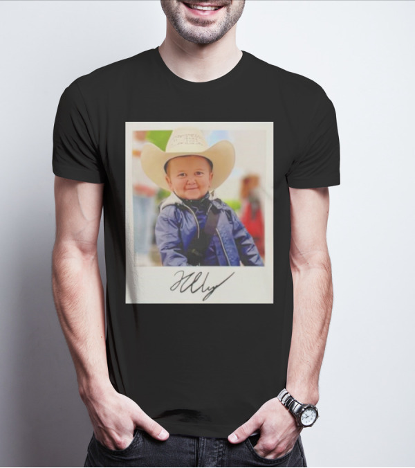 Hasbulla Magomedov Cowboy Polaroid Signature Image T-Shirt