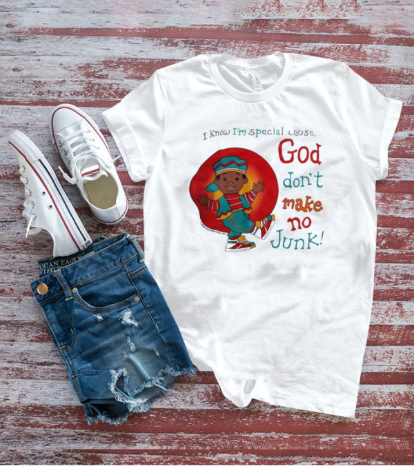I Know I'm Special Cause God Don't Make No Junk Red And Blue Outfit Character T-Shirt