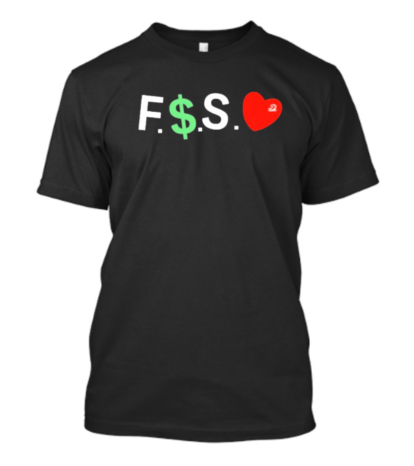 J. Cole Dreamville F.$.S Red Heart Dollar Sign T-Shirt
