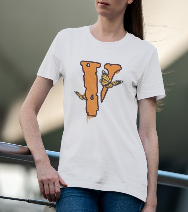 Legends Never Die Vlone Butterfly Logo V T-Shirt