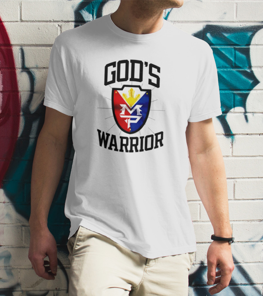 God’s Warrior Manny Pacquiao Filipino Pride Shield T-Shirt