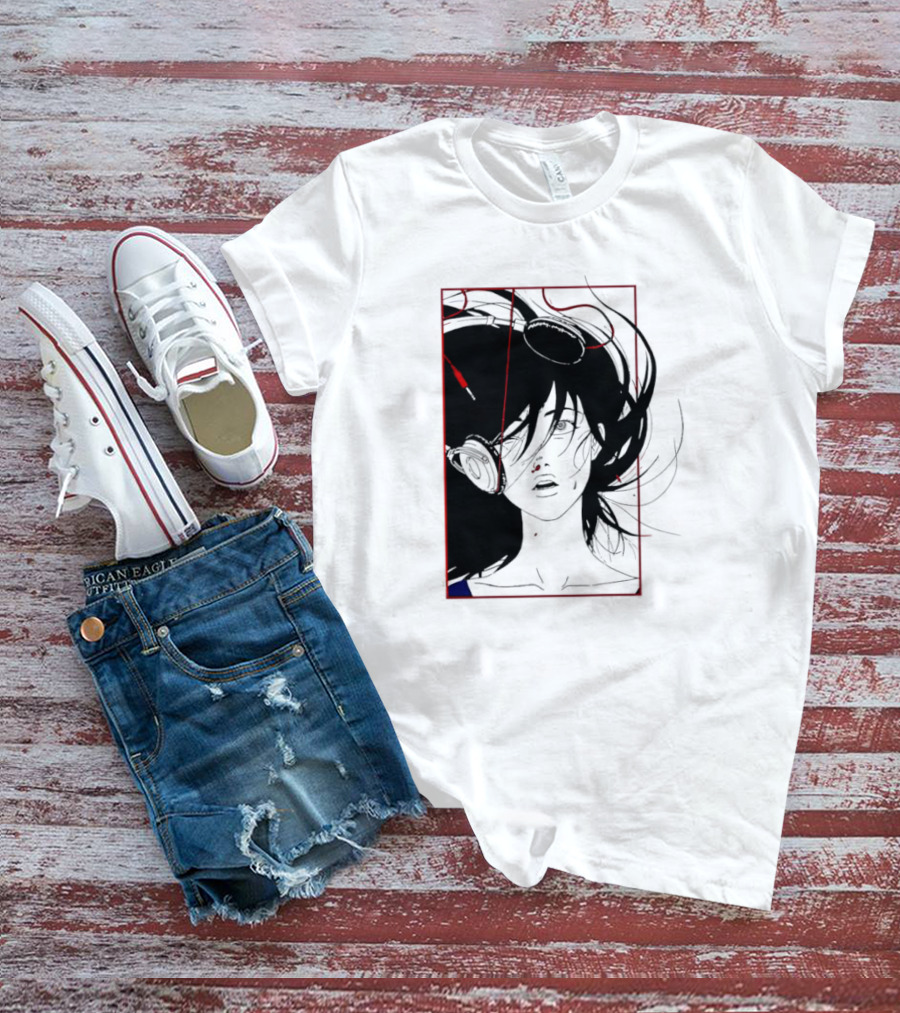 Mass Of Fermenting Dregs Headphones Red Lines Anime T-Shirt