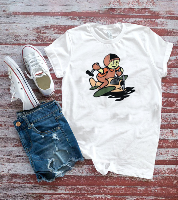 Throw Back Frog Fixonauts Retro Pilot Frog Airplane T-Shirt