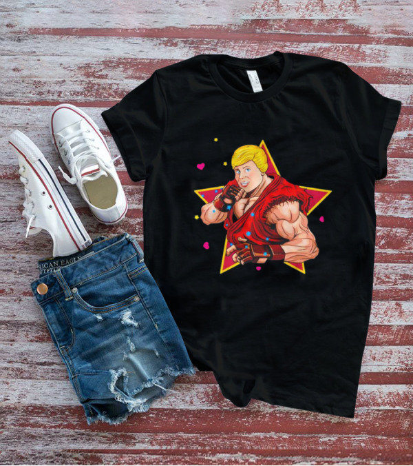 Ken Hadouken Star Power Fighter Red Attire T-Shirt