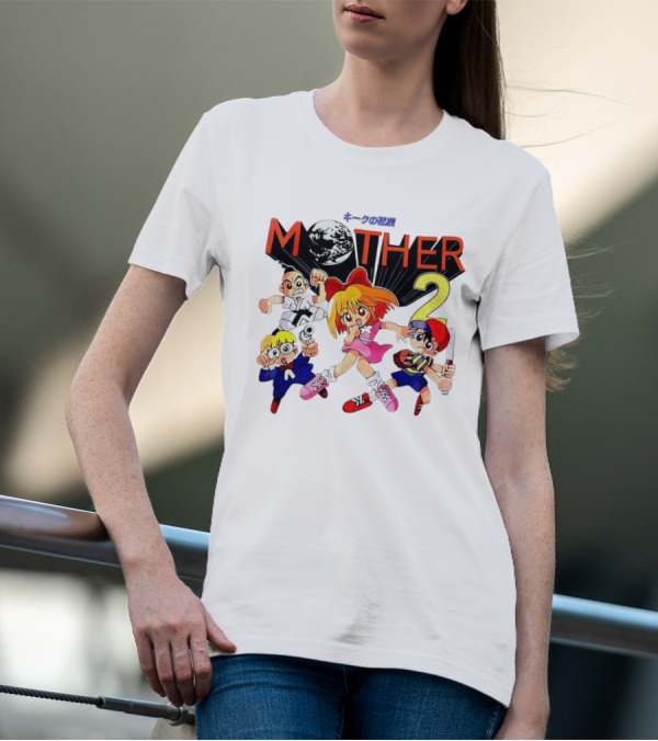 Mother 2 Comix Nintendo Game Characters And Earth T-Shirt