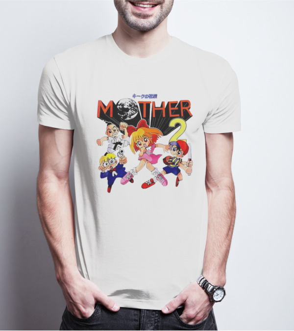 Mother 2 Comix Nintendo Game Characters And Earth T-Shirt