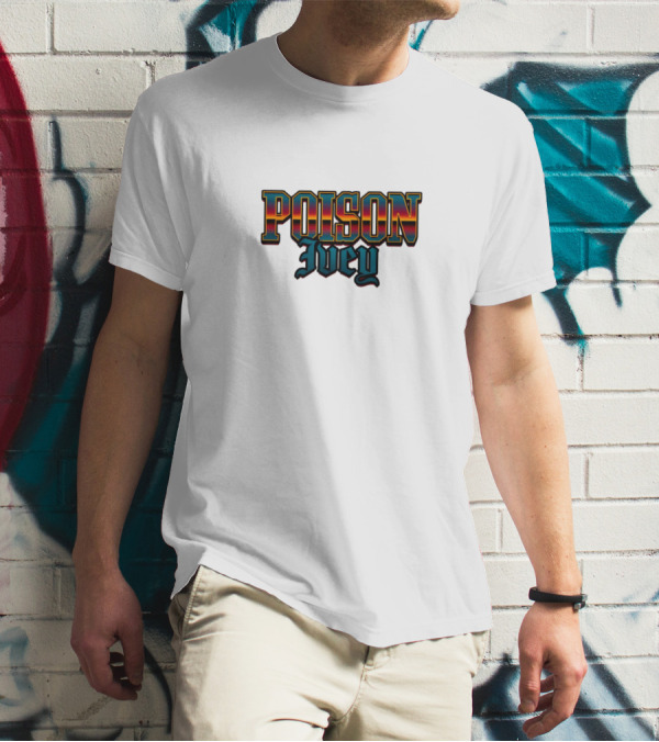 POISON Ivey Vintage Bold Typography T-Shirt