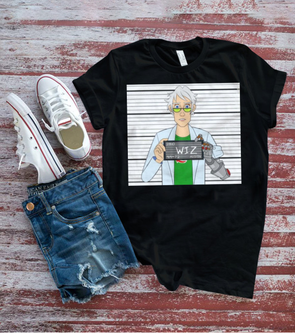 DB10 Wiz 919 72 Austin Scientist Character With Robotic Arm T-Shirt