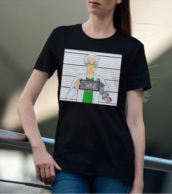 DB10 Wiz 919 72 Austin Scientist Character With Robotic Arm T-Shirt