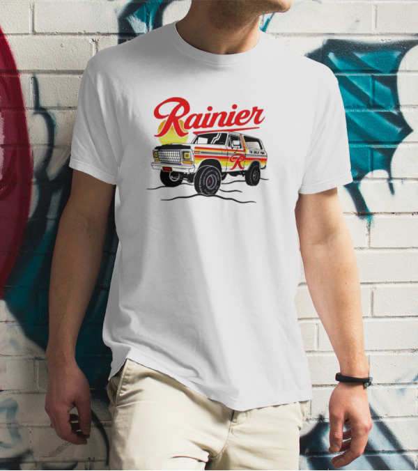 Rainier Beer Vintage Truck Adventure T-Shirt