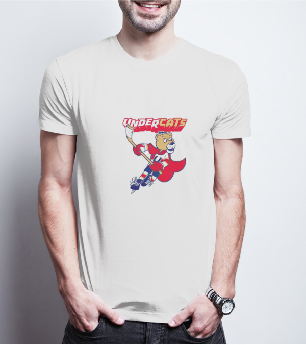 Undercats Florida Panthers Mascot Hockey Skating Bear T-Shirt