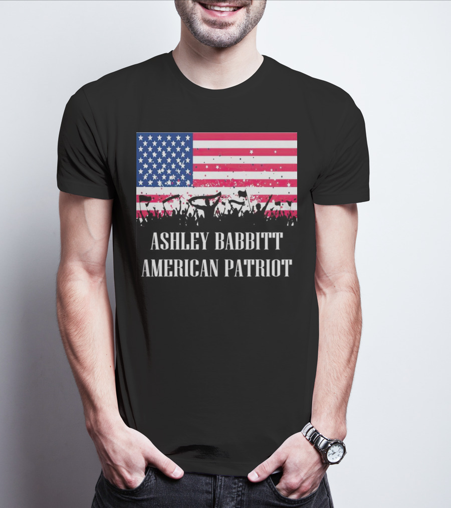 Ashley Babbitt American Patriot USA Flag Protesters T-Shirt