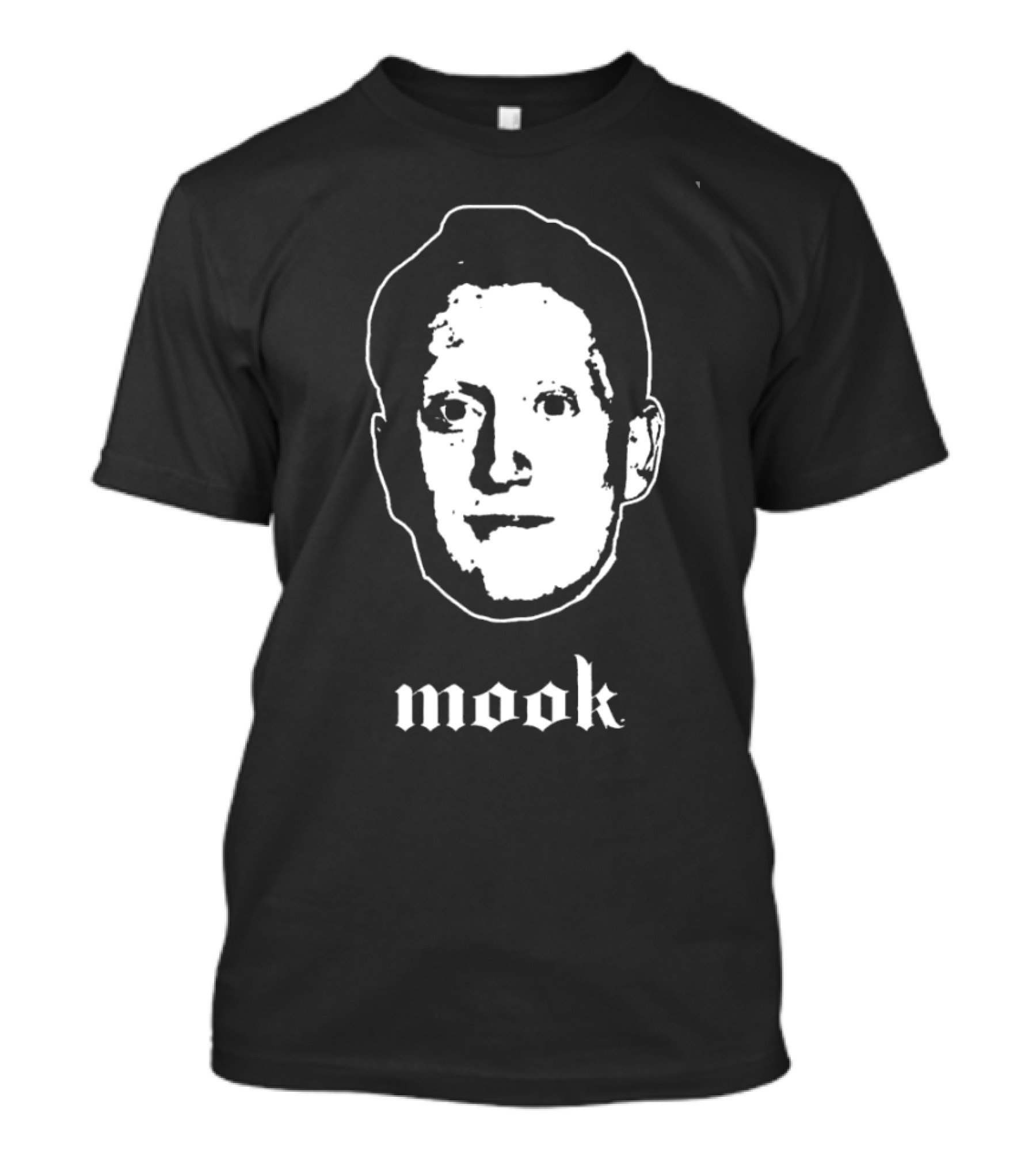Connor Mook Face Meme Iconic Portrait Mook Text T-Shirt
