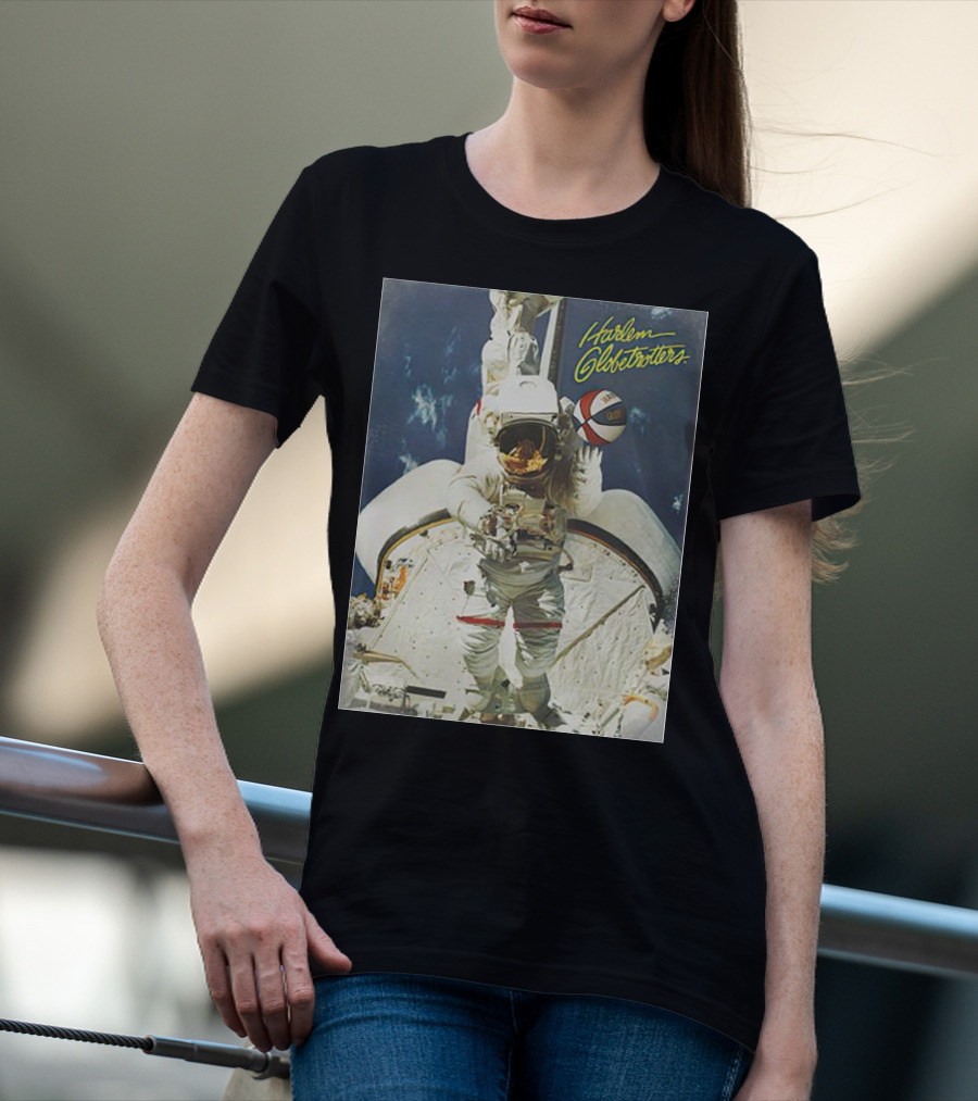 Harlem Globetrotters Astronaut Space Basketball Adventure T-Shirt