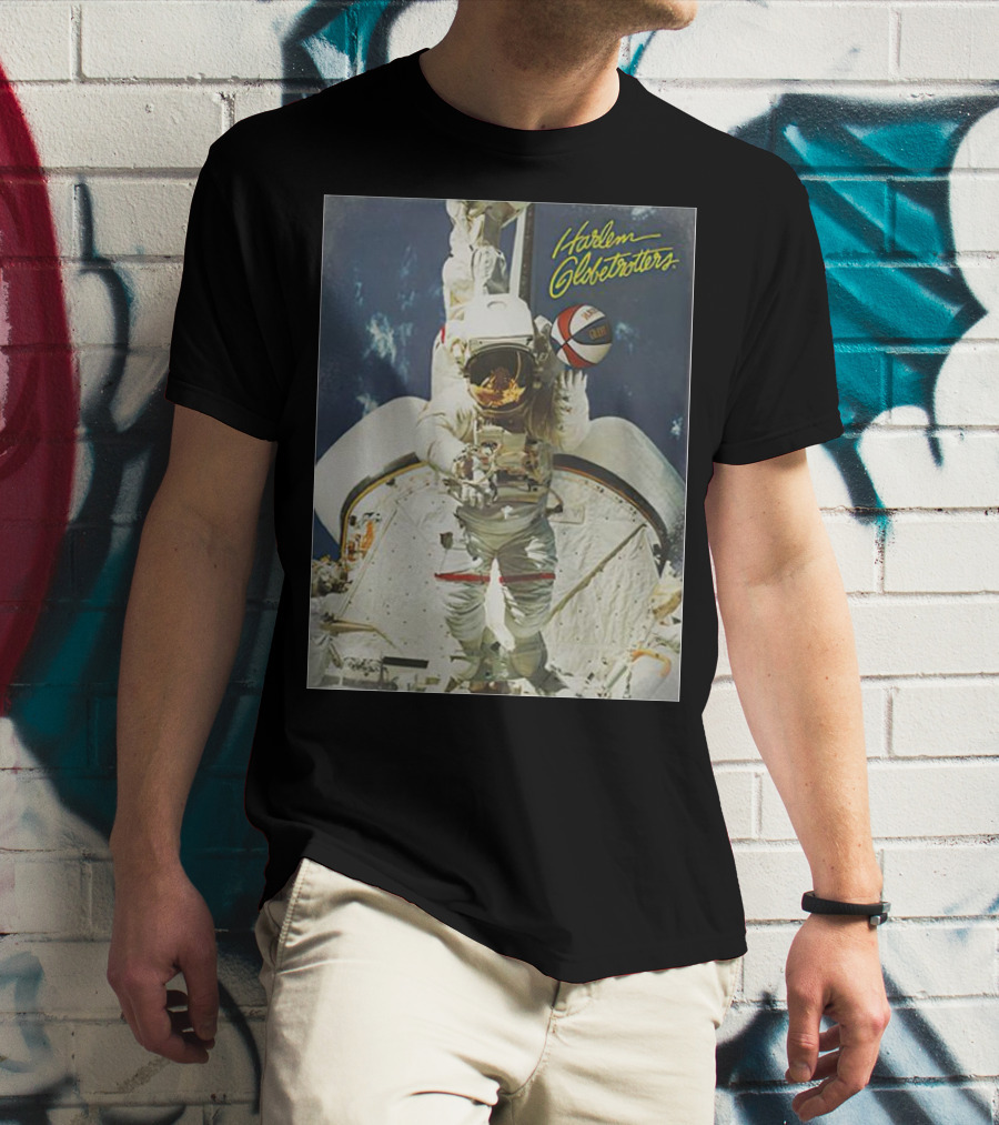 Harlem Globetrotters Astronaut Space Basketball Adventure T-Shirt