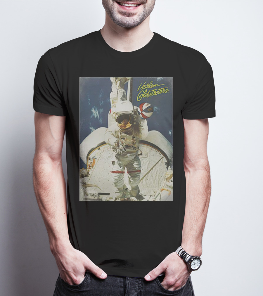 Harlem Globetrotters Astronaut Space Basketball Adventure T-Shirt