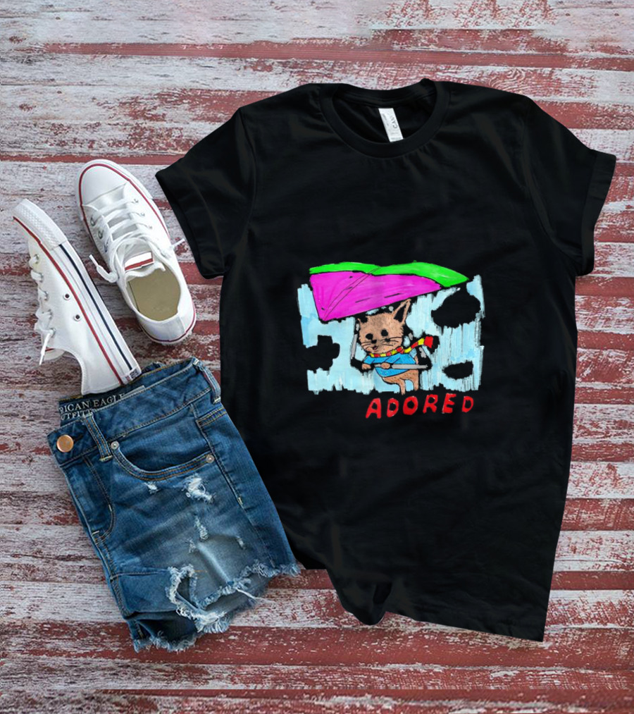 I'm Only In The Mood To Be Adored Cat With Kite And Scarf T-Shirt