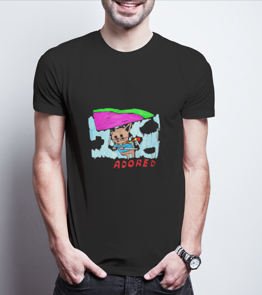 I'm Only In The Mood To Be Adored Cat With Kite And Scarf T-Shirt