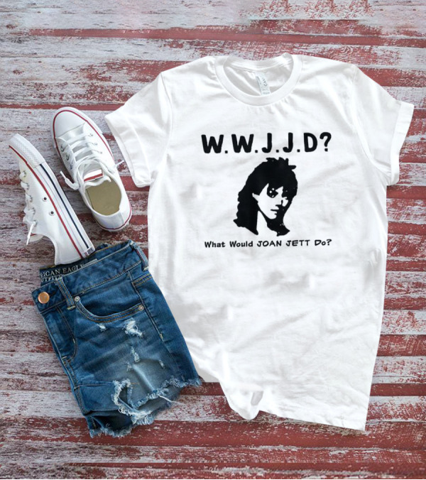 WWJJD What Would Joan Jett Do Rebel Rock Icon T-Shirt