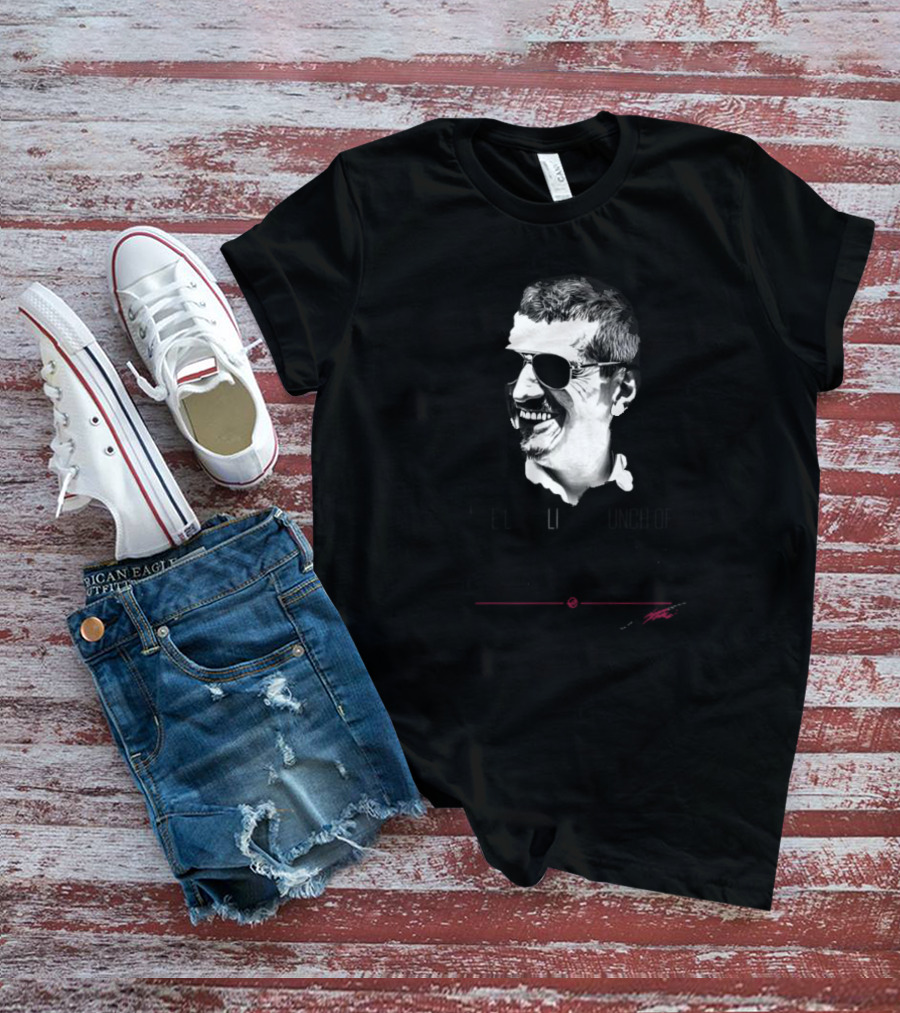 Guenther Steiner We Look Like A Bunch Of Legends Black And White Portrait With Sunglasses T-Shirt