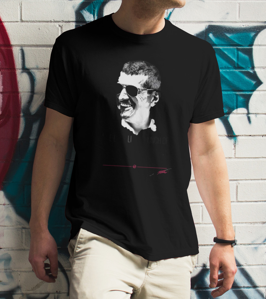Guenther Steiner We Look Like A Bunch Of Legends Black And White Portrait With Sunglasses T-Shirt