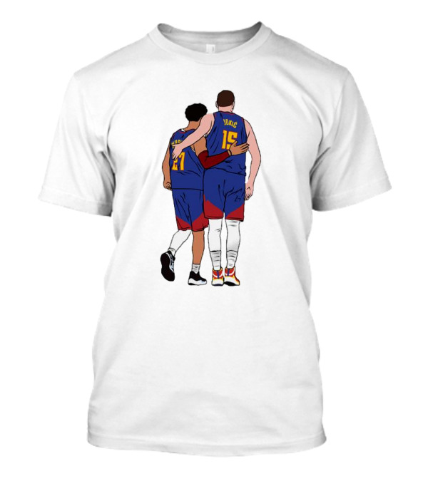 Nikola Jokic Jamal Murray 15 27 Denver Nuggets NBA Finals T-Shirt
