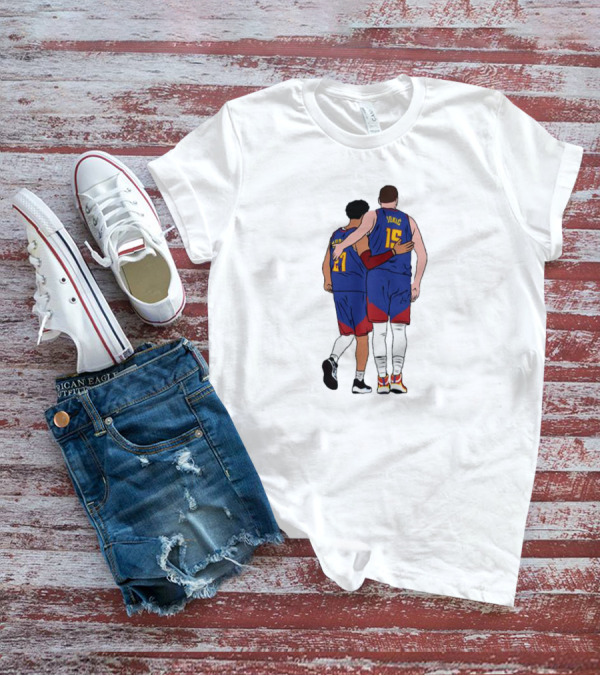 Nikola Jokic Jamal Murray 15 27 Denver Nuggets NBA Finals T-Shirt