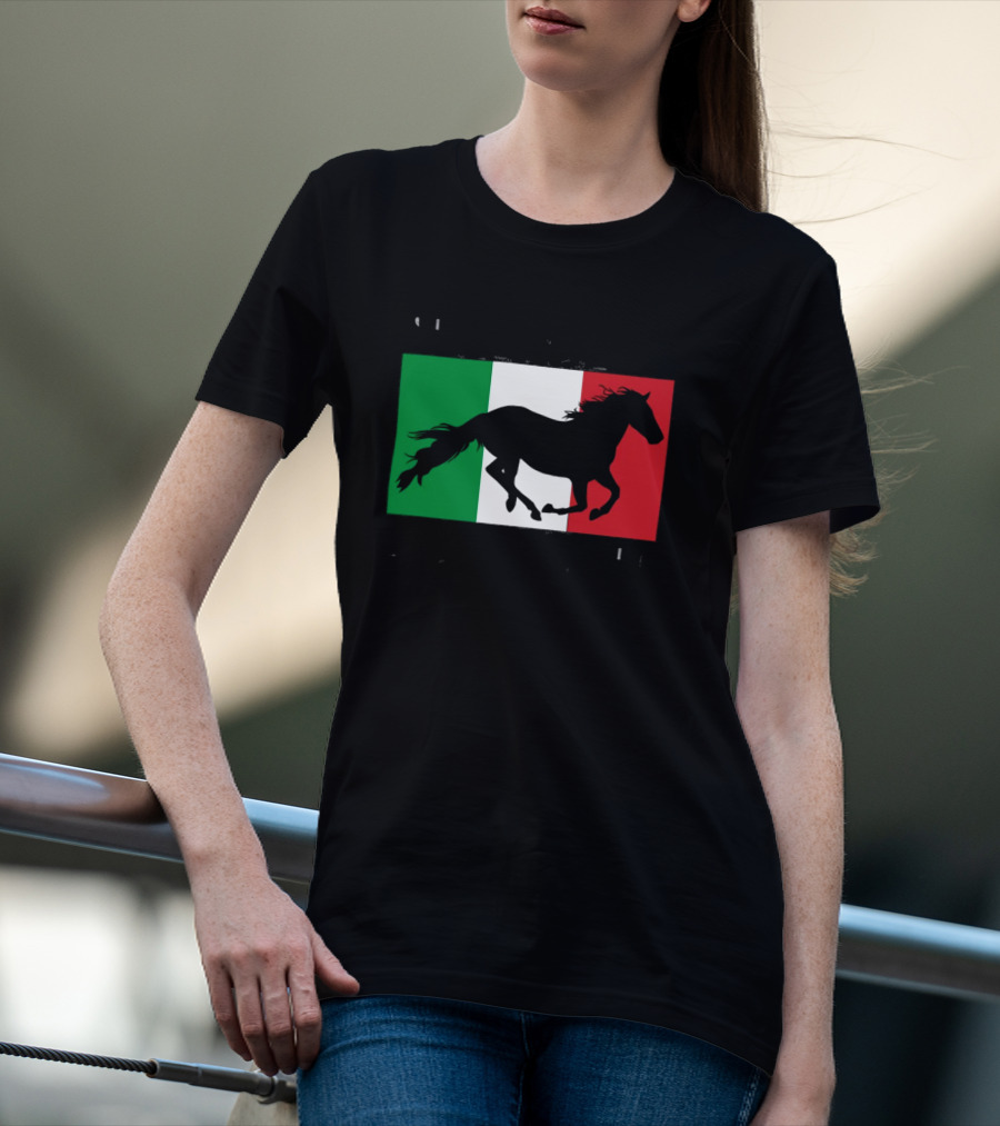 Save A Stallion Ride An Italian Italy Flag Stallion T-Shirt