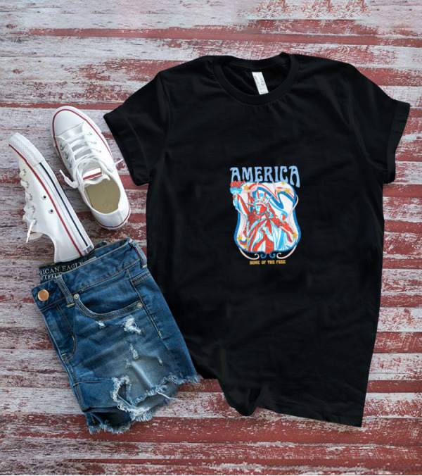 America Home Of The Free Statue Of Liberty MAGA T-Shirt