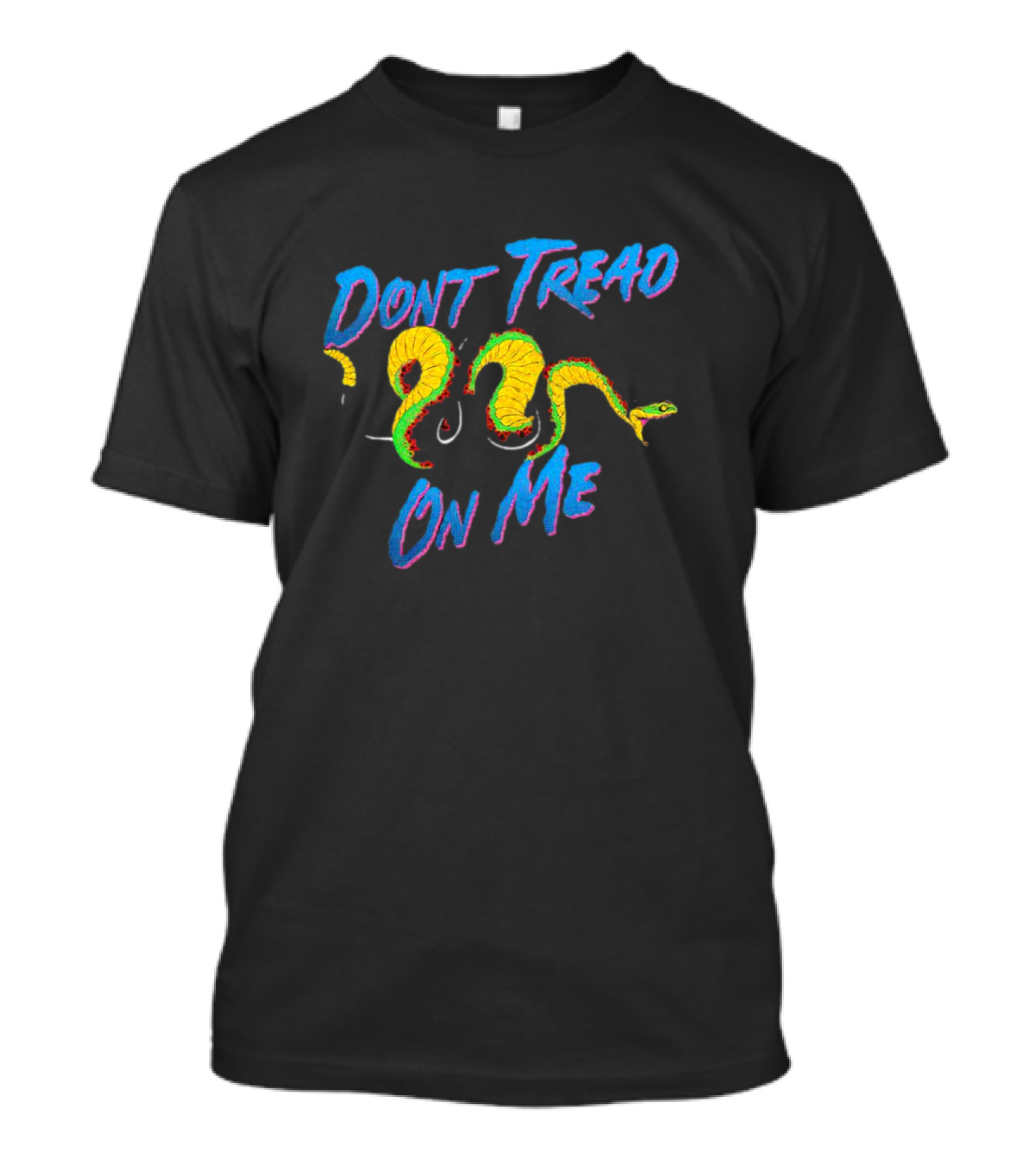 Dont Tread On Me Neon Snake T-Shirt