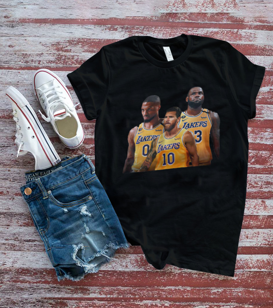 Los Angeles Lakers Russell Westbrook Lionel Messi LeBron James T-Shirt